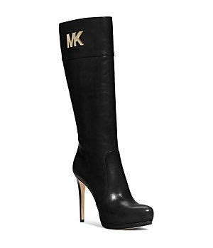 michael kors hayley leather boots|Michael Kors ankle boots dillard's.